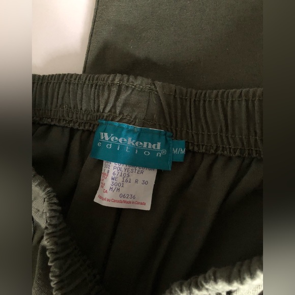 Khaki Straight Leg Sweatpants With Pockets - Picture 3 of 10